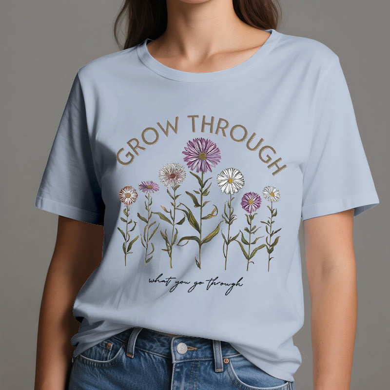 Olivenorma Grow Through Floral Graphic T-Shirt - image 11
