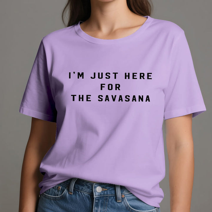 Olivenorma I'm Just Here For The Savasana T-Shirt - image 16