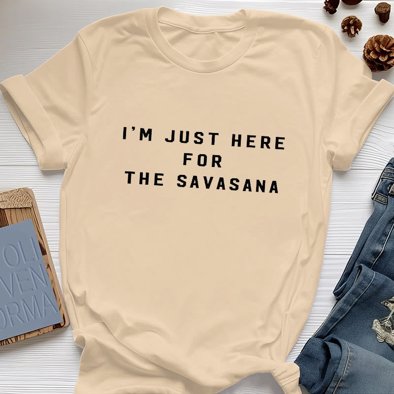 Olivenorma I'm Just Here For The Savasana T-Shirt - Yellow - 2XL - image 9