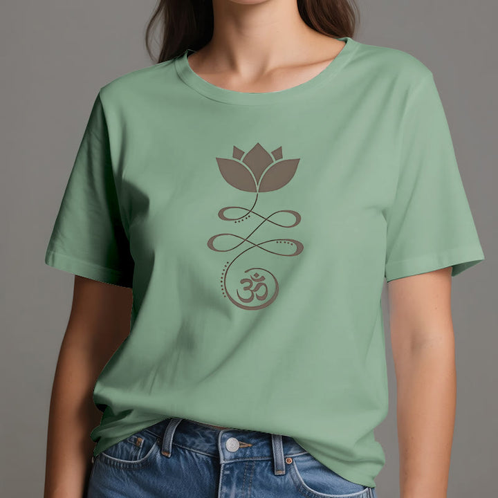 Olivenorma Yoga Lotus Flower Om Symbol T-Shirt - image 19