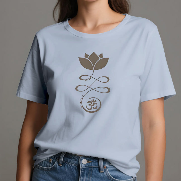 Olivenorma Yoga Lotus Flower Om Symbol T-Shirt - image 15