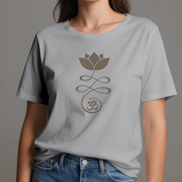 Olivenorma Yoga Lotus Flower Om Symbol T-Shirt - image 11
