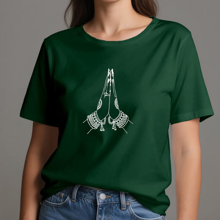 Olivenorma Meditation Namaste Yoga T-Shirt - image 20