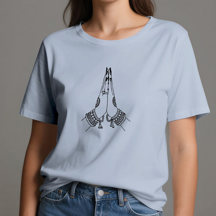 Olivenorma Meditation Namaste Yoga T-Shirt - image 14