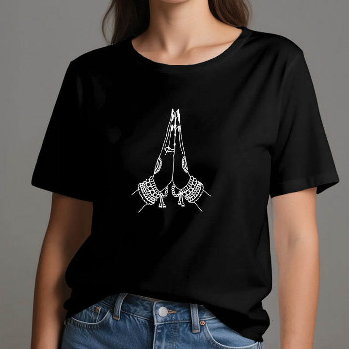 Olivenorma Meditation Namaste Yoga T-Shirt - image 7