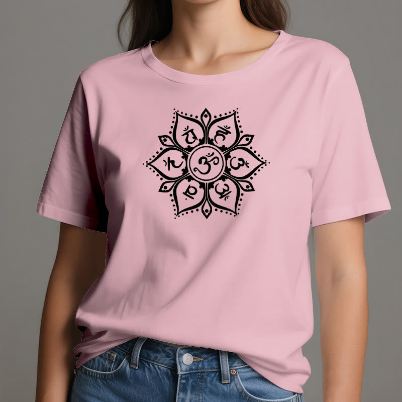 Olivenorma Seven Chakra Symbols T-Shirt - image 1