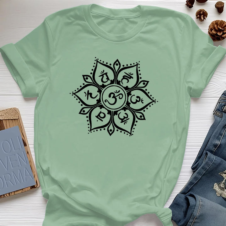 Olivenorma Seven Chakra Symbols T-Shirt - Light Green - 2XL - image 17