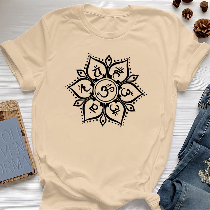Olivenorma Seven Chakra Symbols T-Shirt - Yellow - 2XL - image 11