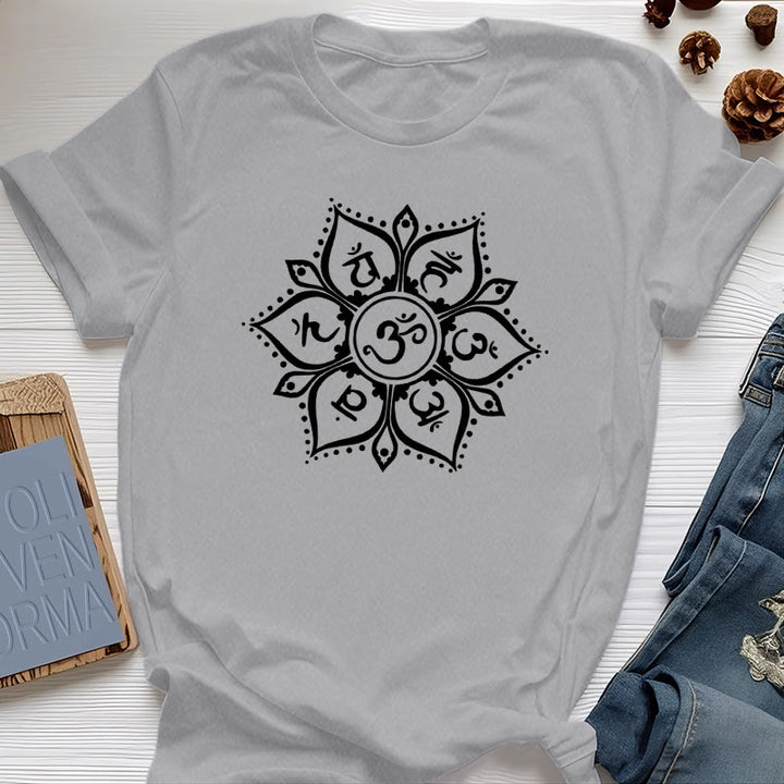 Olivenorma Seven Chakra Symbols T-Shirt - Gray - 2XL - image 9