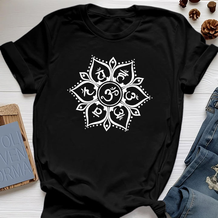 Olivenorma Seven Chakra Symbols T-Shirt - Black - 2XL - image 7