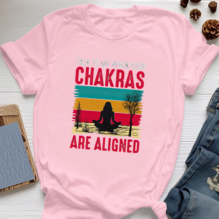 Olivenorma "Talk To Me When Your Chakras are Aligned" T-Shirt - Purple - 2XL - image 13