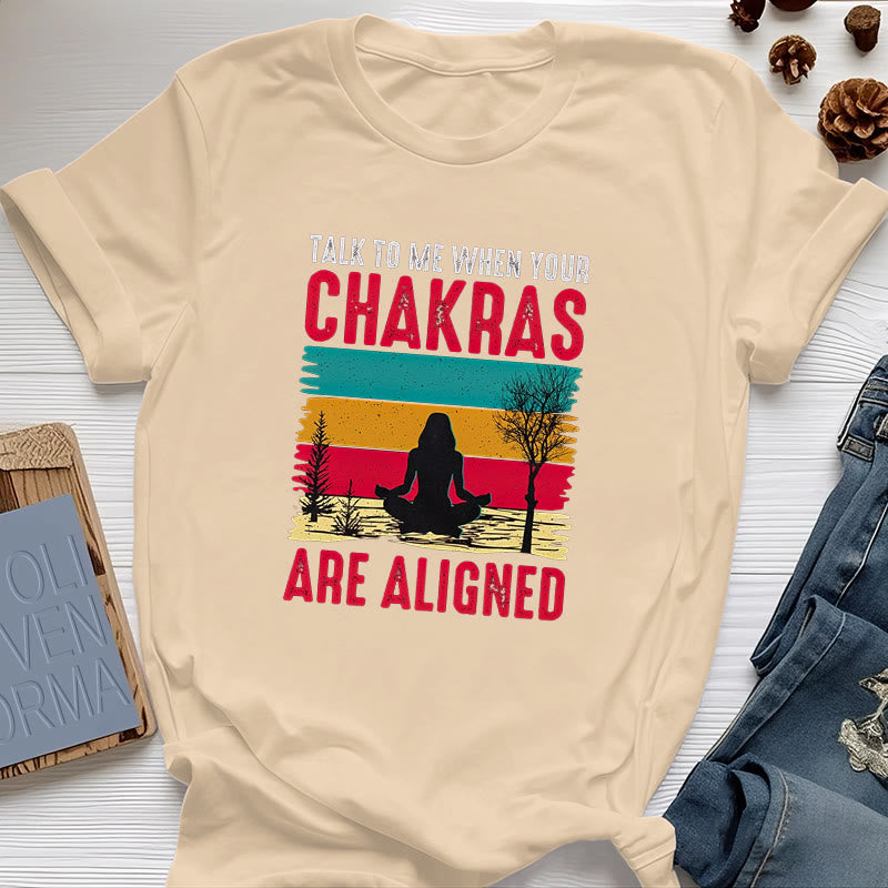 Olivenorma "Talk To Me When Your Chakras are Aligned" T-Shirt - Yellow - 2XL - image 9