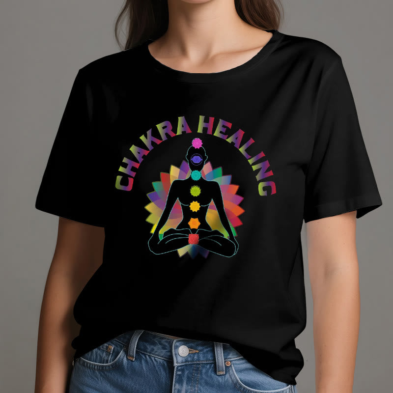 Olivenorma Chakra Healing Reiki Yoga Meditation T-Shirt - image 1