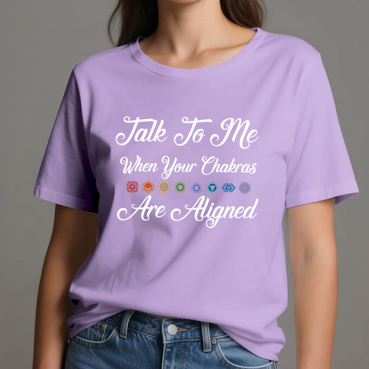 Olivenorma "Talk To Me When Your Chakras Are Aligned" Yoga T-Shirt - image 15