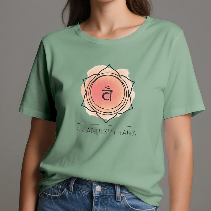Olivenorma Orange Sacral Chakra Yoga T-Shirt - image 18
