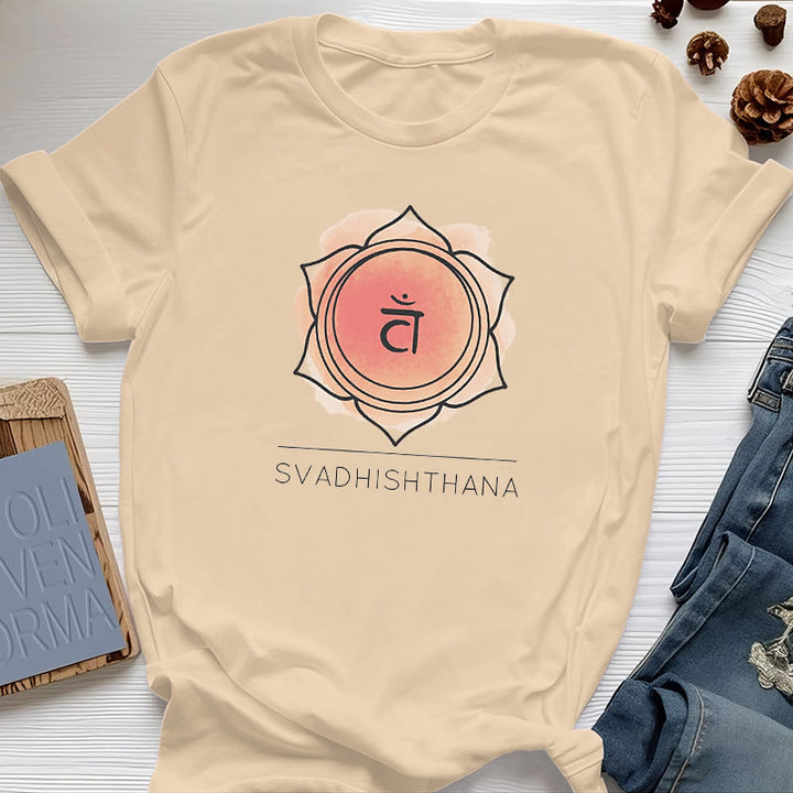 Olivenorma Orange Sacral Chakra Yoga T-Shirt - Yellow - image 9