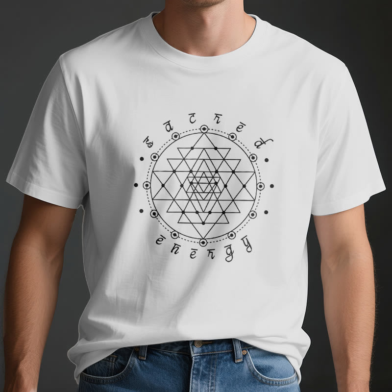 Olivenorma Sacred Energy Sri Yantra Spiritual T-Shirt - image 3