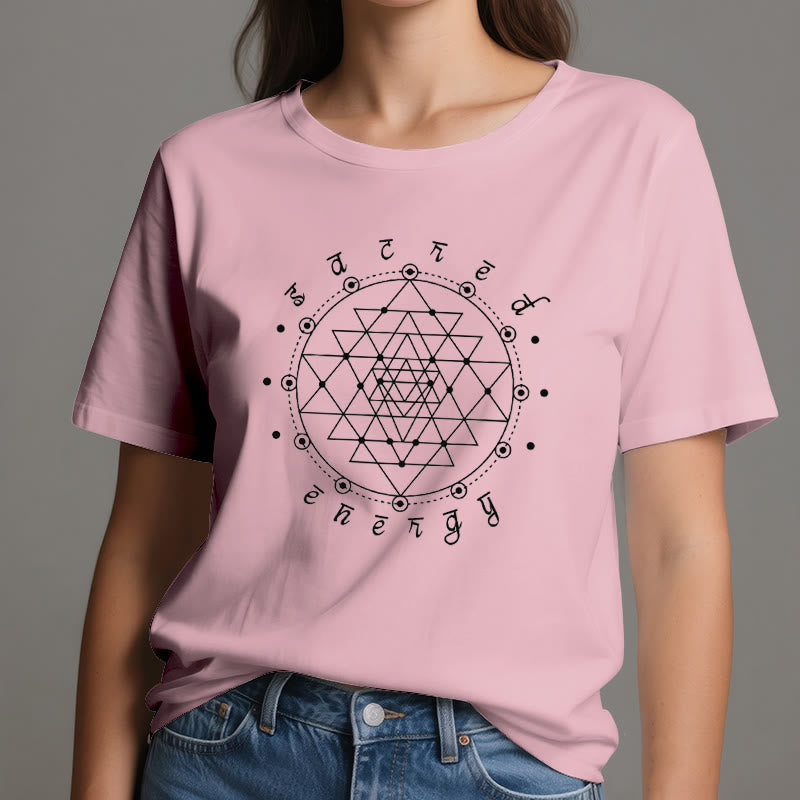 Olivenorma Sacred Energy Sri Yantra Spiritual T-Shirt - image 14