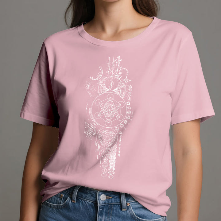 Olivenorma Flower Of Life Sacred Geometry T-Shirt - image 14