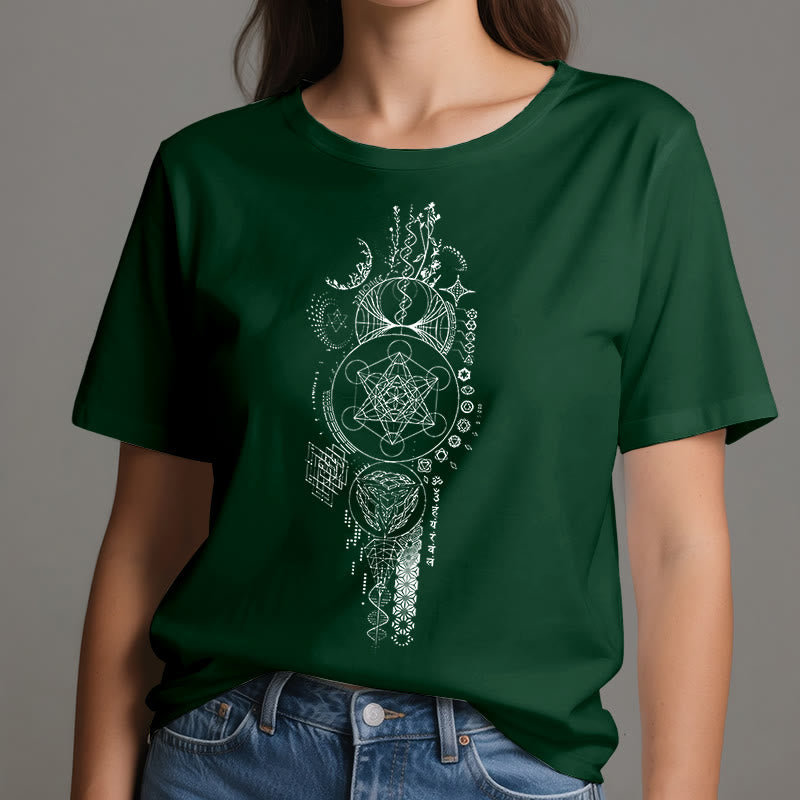 Olivenorma Flower Of Life Sacred Geometry T-Shirt - image 20
