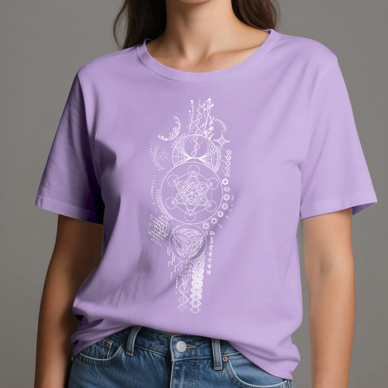 Olivenorma Flower Of Life Sacred Geometry T-Shirt - image 16