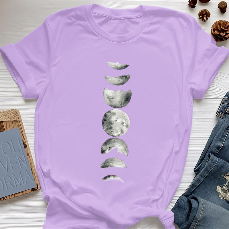 Olivenorma Moon Phase Meditation T-Shirt - Purple - 2XL - image 15
