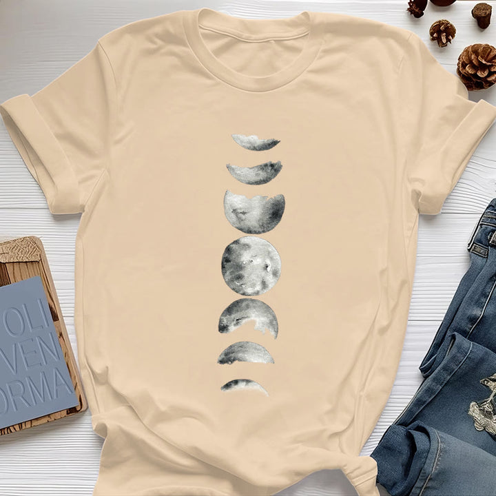 Olivenorma Moon Phase Meditation T-Shirt - Yellow - 2XL - image 9