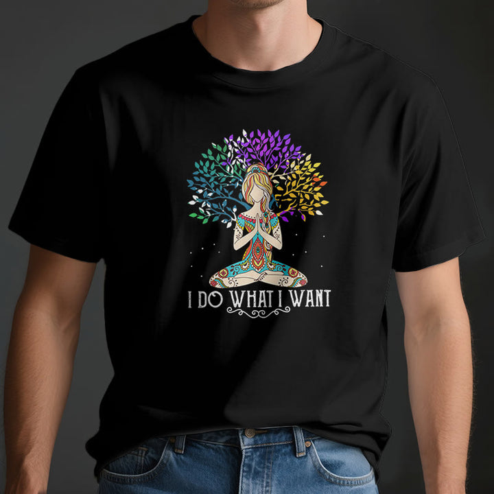 Olivenorma "I Do What I Want" Yoga Meditation T-Shirt - image 3