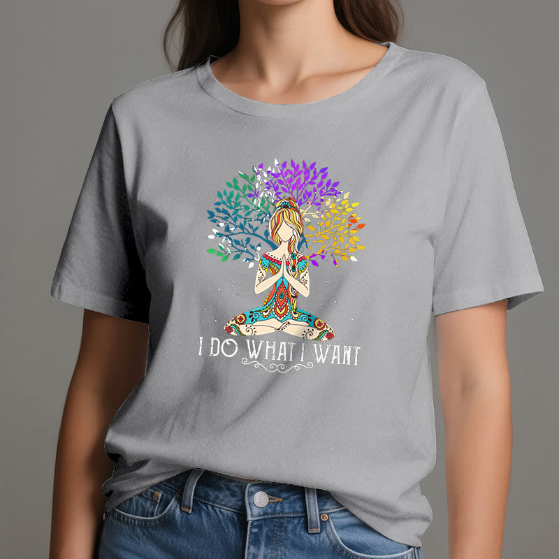 Olivenorma "I Do What I Want" Yoga Meditation T-Shirt - image 8