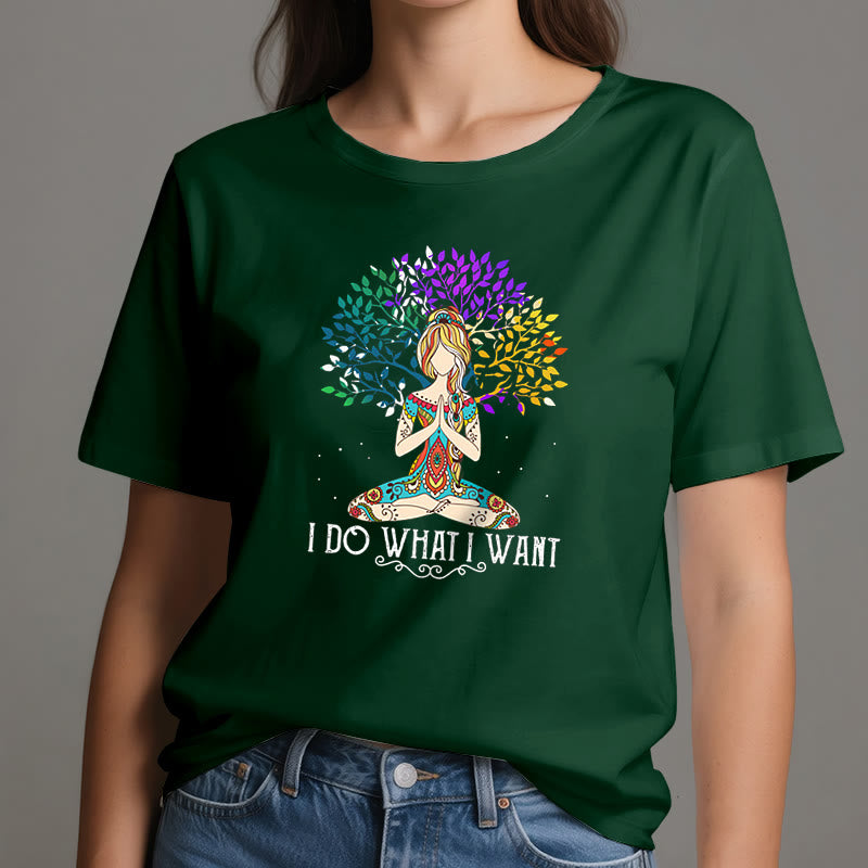 Olivenorma "I Do What I Want" Yoga Meditation T-Shirt - image 20