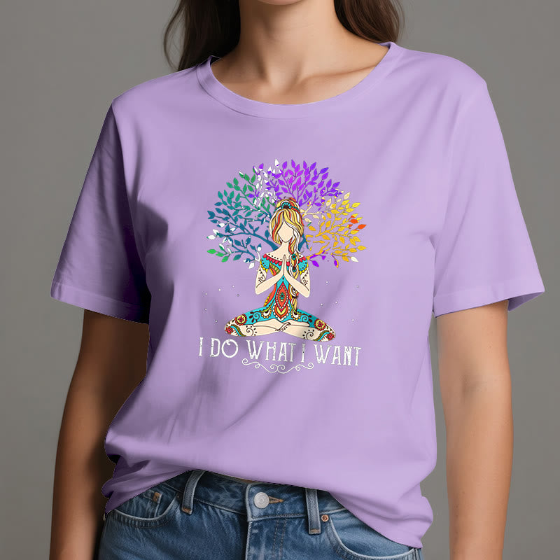 Olivenorma "I Do What I Want" Yoga Meditation T-Shirt - image 16