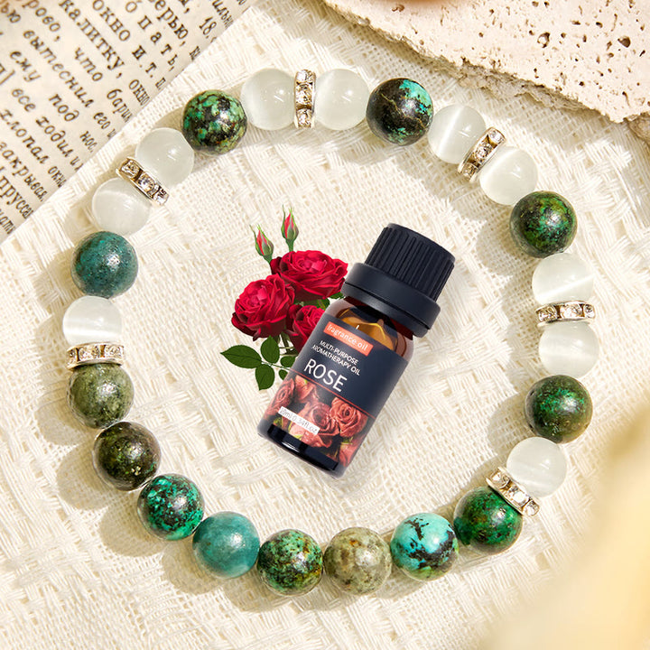 Olivenorma "Serenite Flow​" African Turquoise Calm & Purify Essential Oil Bracelet - image 3