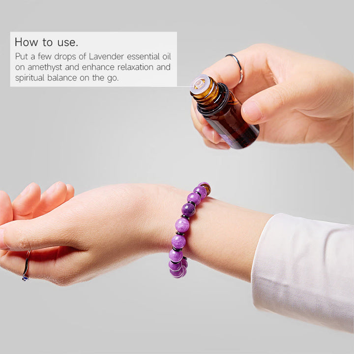 Olivenorma "Soul Guardian​" Amethyst Courage Essential Oil Bracelet - image 1