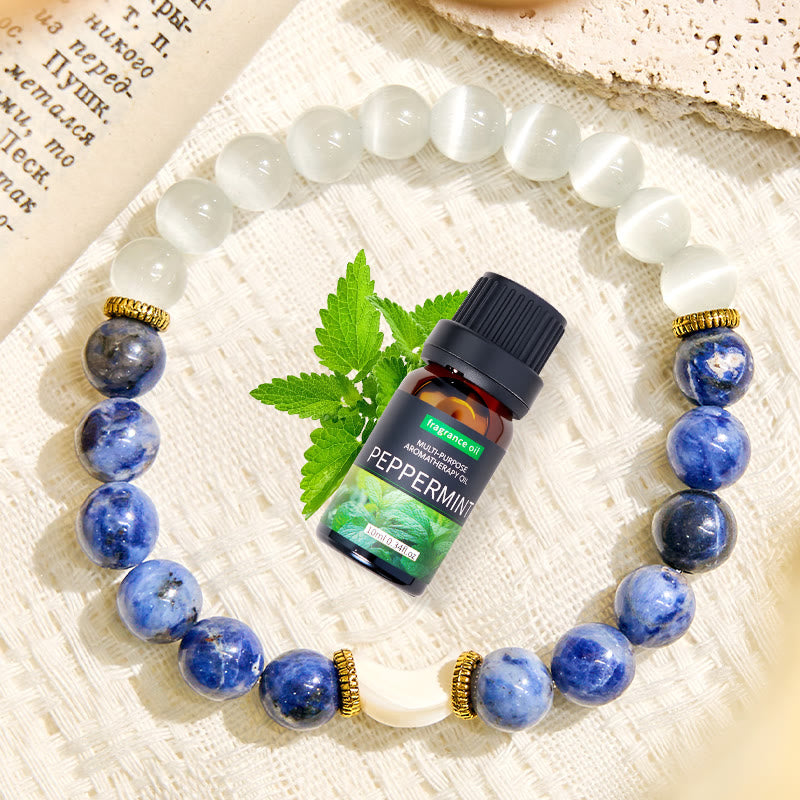 Olivenorma "Moon & Tide​" Balance Emotions Crescent Essential Oil Bracelet - image 3