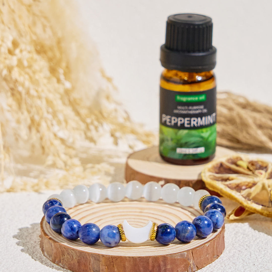Olivenorma "Moon & Tide​" Balance Emotions Crescent Essential Oil Bracelet - image 2