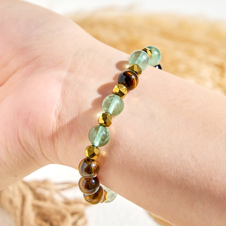 Olivenorma "Forest Breeze" Fluorite Emotional Balance Essential Oil Bracelet - image 5
