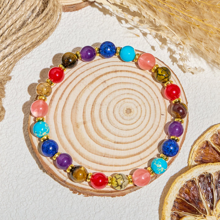 Olivenorma "Nature's Palette" Positive Gemstone Essential Oil Bracelet - image 6