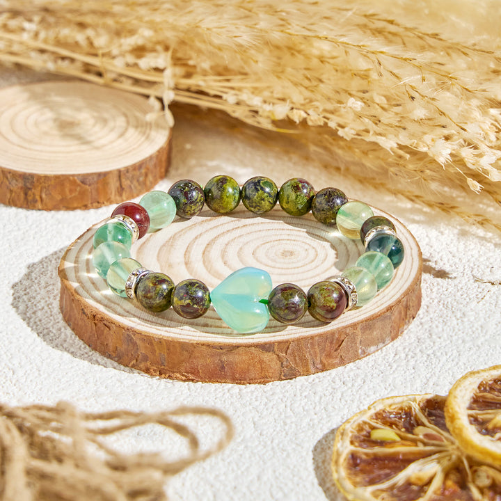 Olivenorma "​​Meadow Heart" Fluorite Mood Relief Essential Oil Bracelet - Bracelet Only - image 4