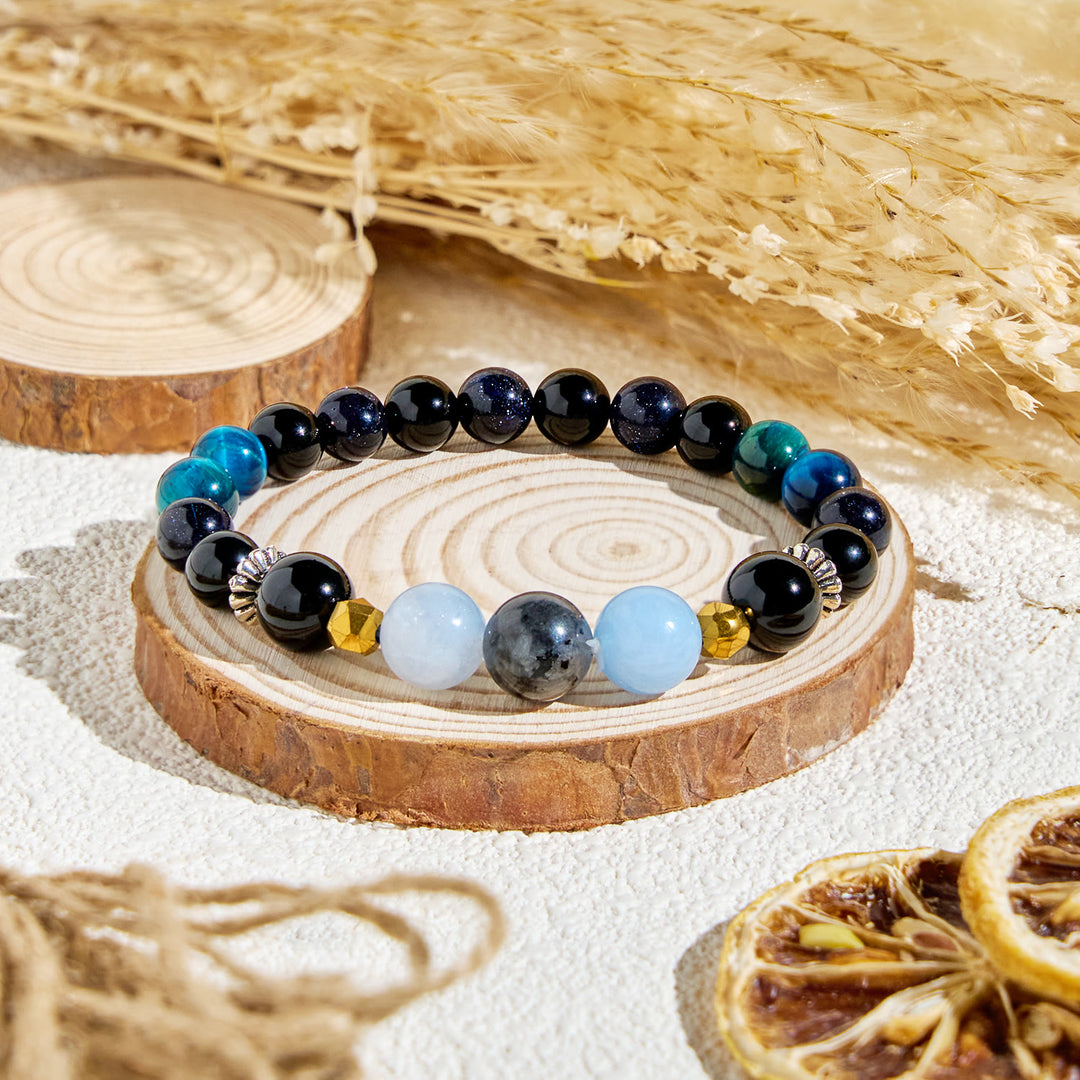 Olivenorma "Midnight Sky​" Obsidian Healing Essential Oil Bracelet - Bracelet Only - image 4