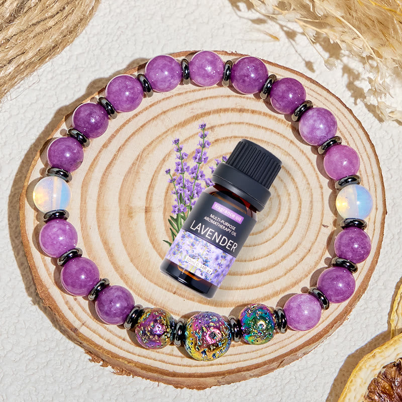 Olivenorma "​​Purple Nova" Amethyst Energy Purification Essential Oil Bracelet - image 3