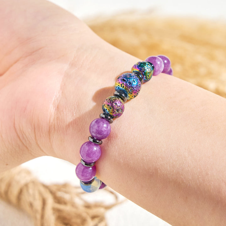 Olivenorma "​​Purple Nova" Amethyst Energy Purification Essential Oil Bracelet - image 5