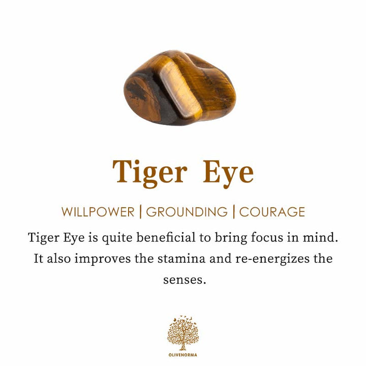 Olivenorma "​Lucky Clover" Tiger Eye & Red Agate Fortunate Essential Oil Bracelet - image 7