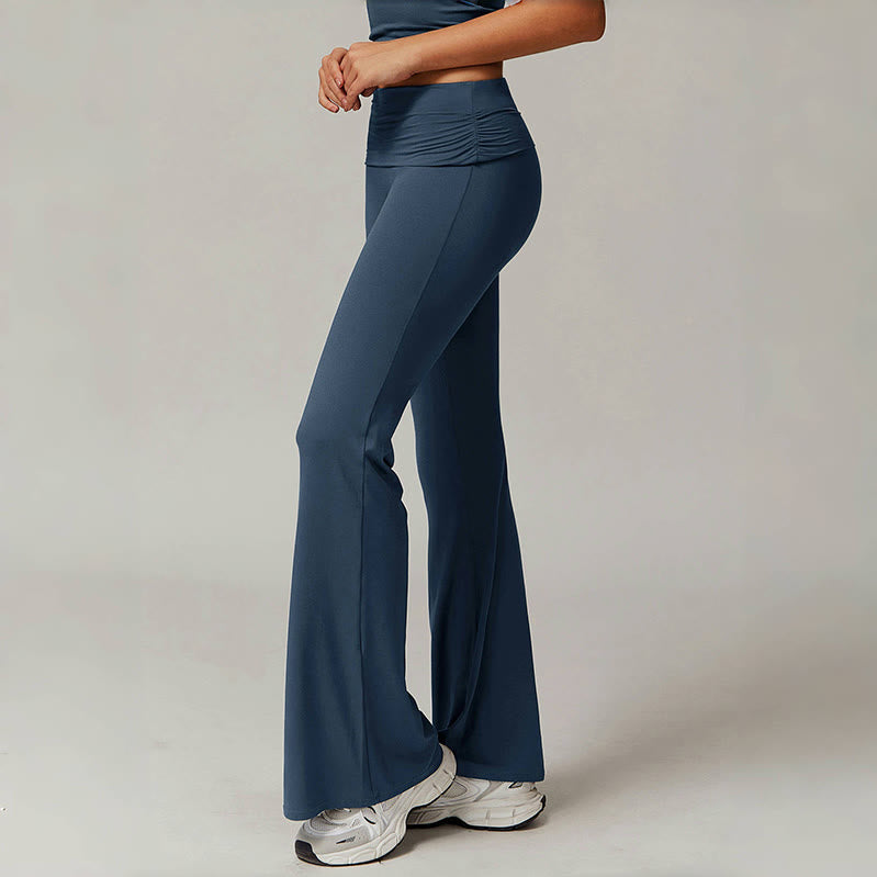 Olivenorma Plain Color High-Waist Flare Workout Women's Yoga Pants - image 23