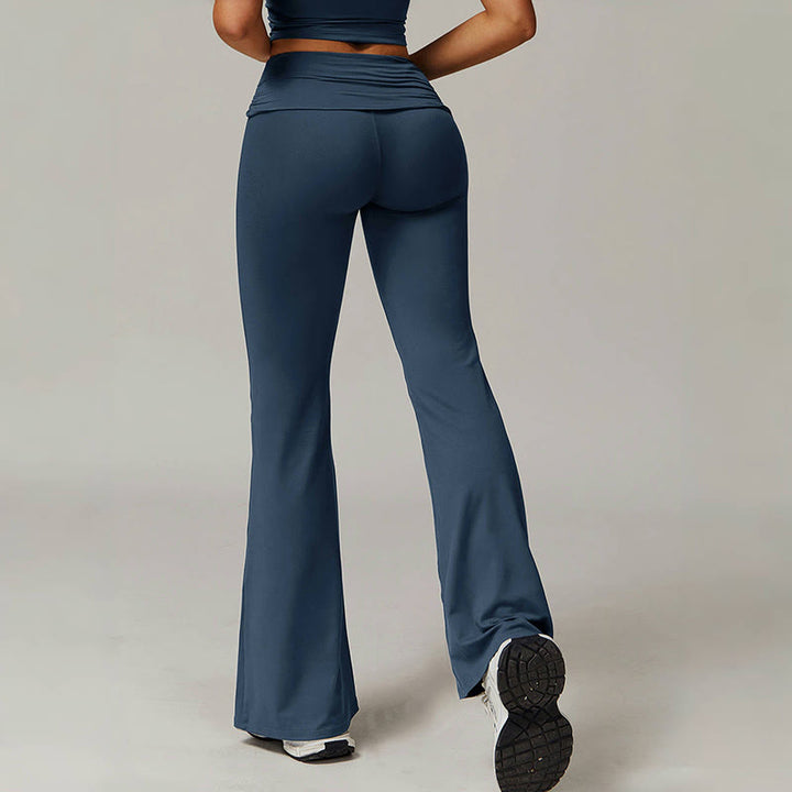 Olivenorma Plain Color High-Waist Flare Workout Women's Yoga Pants - image 22