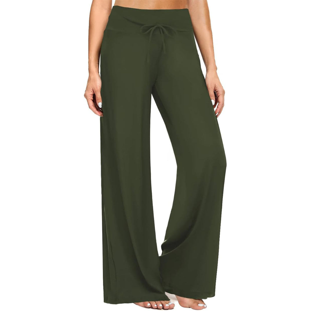 Olivenorma Casual Women's Pajama Soft Comfy Adjustable Lounge Pants - Military Green - XXL - image 4