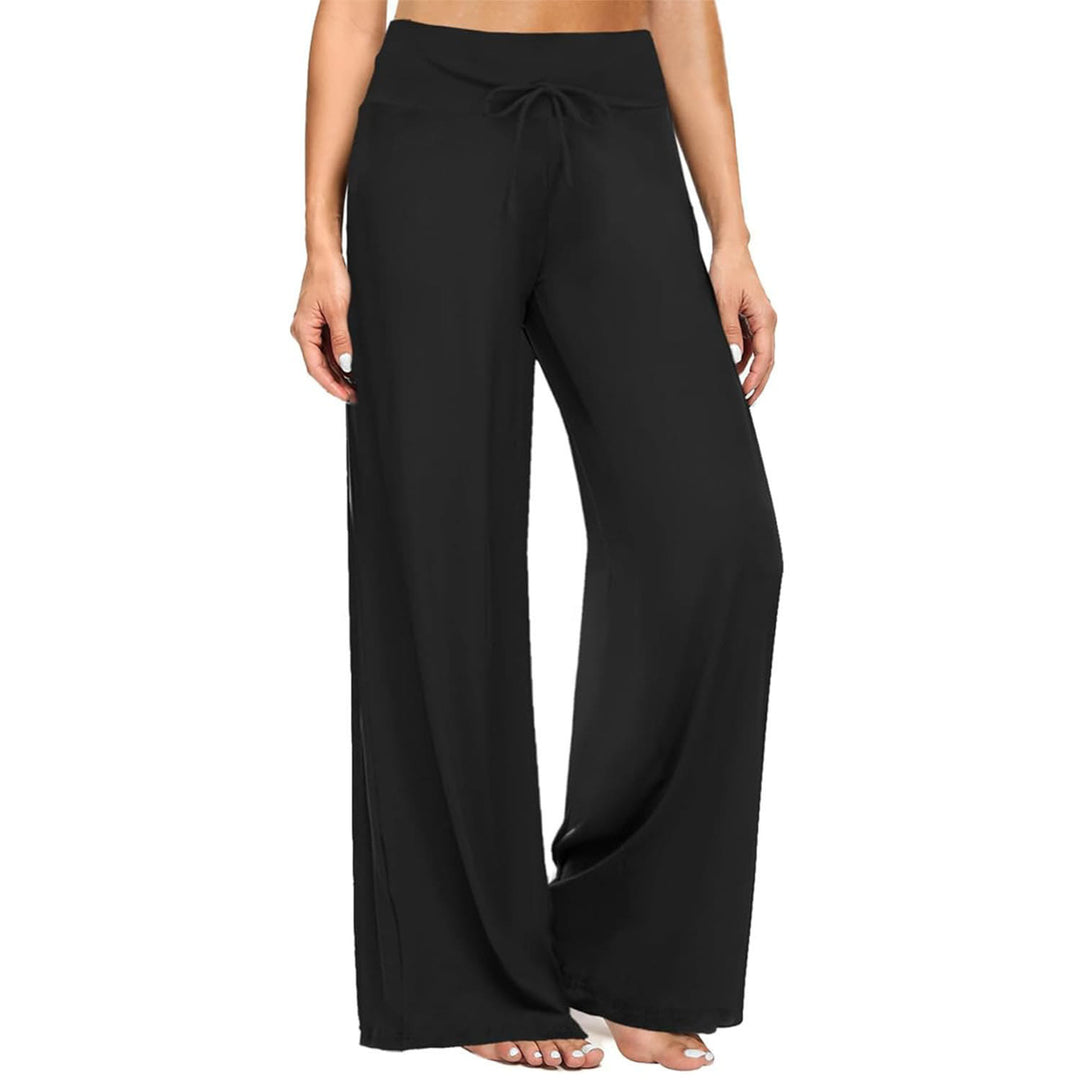 Olivenorma Casual Women's Pajama Soft Comfy Adjustable Lounge Pants - Black - XXL - image 9