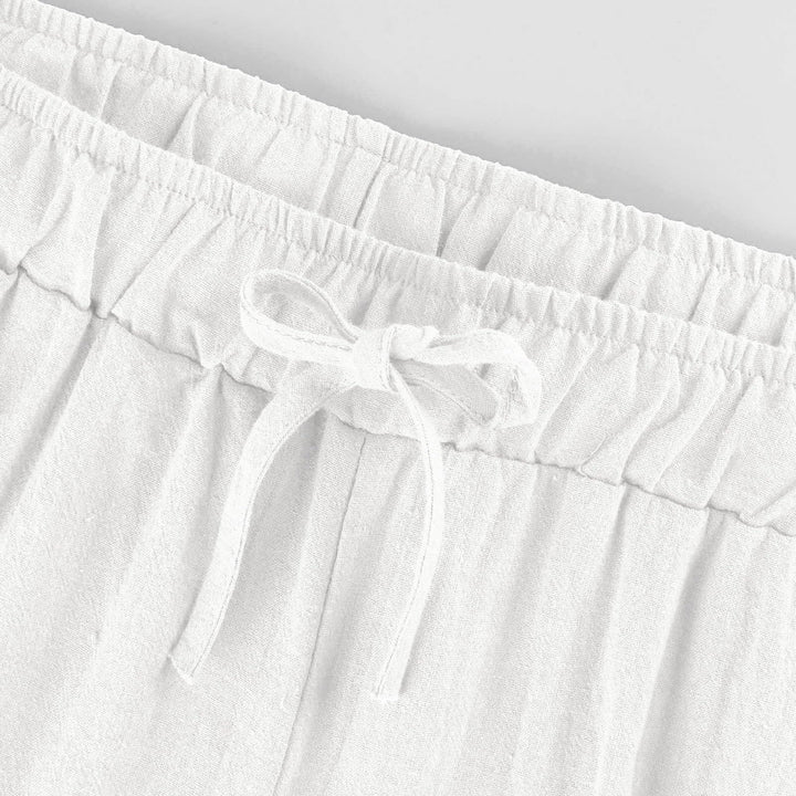 Olivenorma  Plain Color Casual Women's Cotton Linen Wide Leg Pants with Pockets - image 16