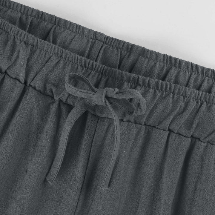 Olivenorma  Plain Color Casual Women's Cotton Linen Wide Leg Pants with Pockets - image 26