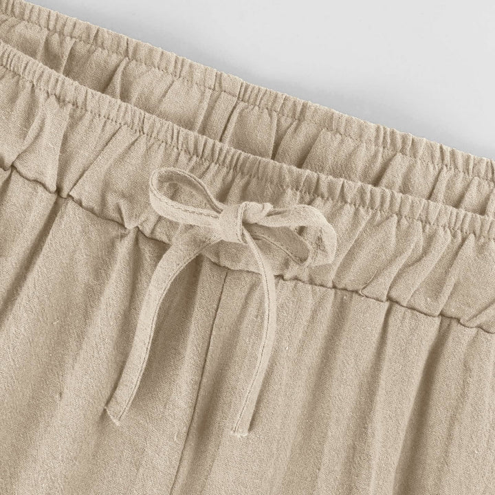 Olivenorma  Plain Color Casual Women's Cotton Linen Wide Leg Pants with Pockets - image 31
