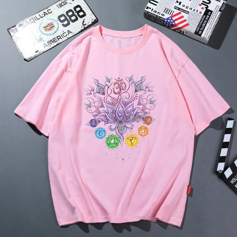 Olivenorma Pink Yoga Breathable Comfortable T-Shirt - Lotus - 2XL - image 3